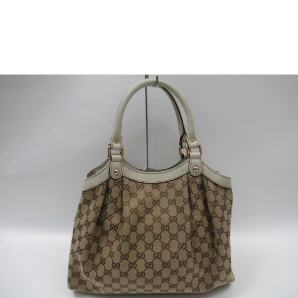 12799 2 Gucci GG Canvas Handbag