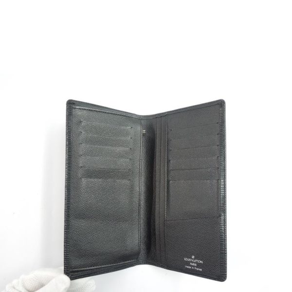 12822 3 Louis Vuitton Brazza Wallet Epi Noir