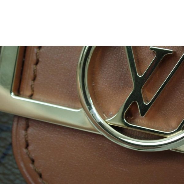 12839 11 Louis Vuitton Dauphine Mini Monogram Bag Brown