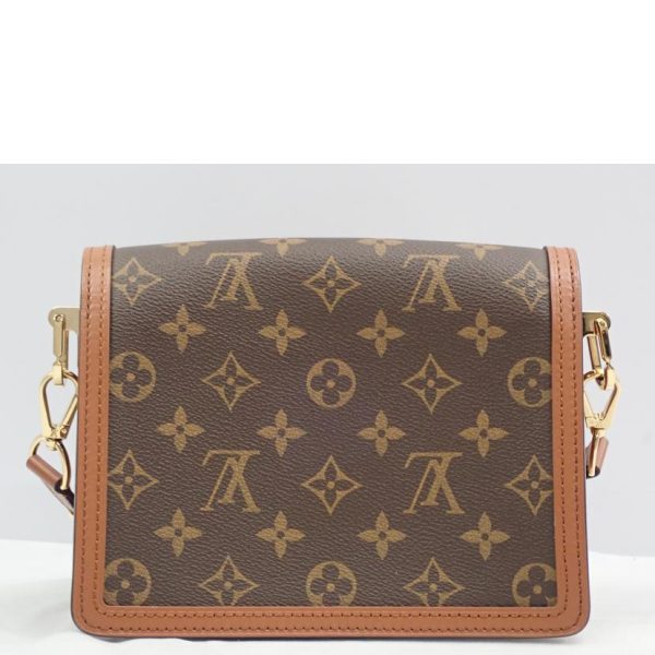 12839 2 Louis Vuitton Dauphine Mini Monogram Bag Brown