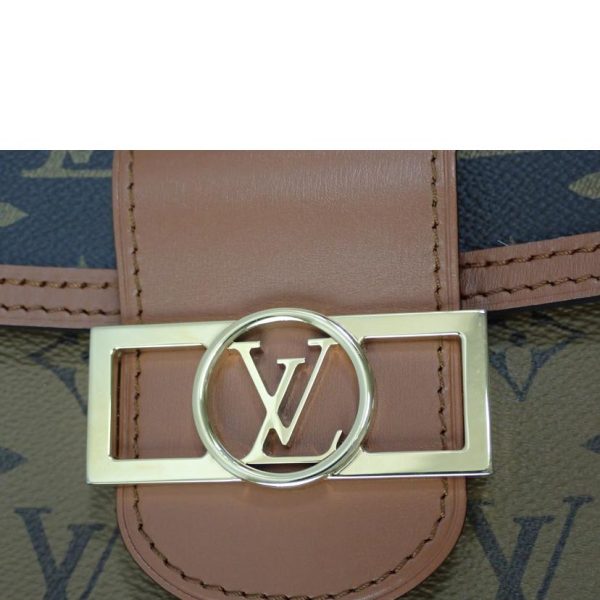 12839 9 Louis Vuitton Dauphine Mini Monogram Bag Brown