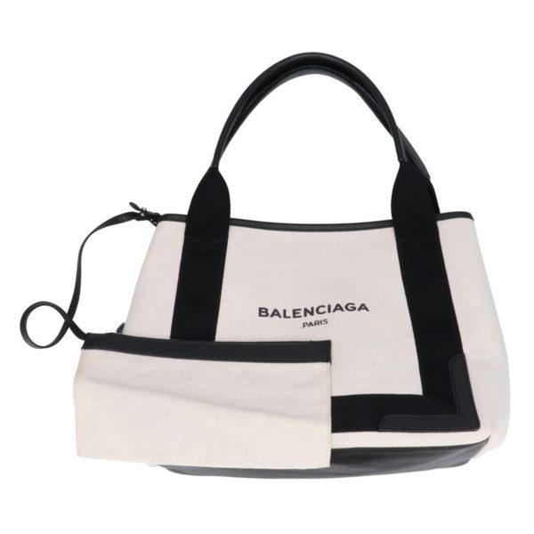 12938 1 Balenciaga Navy Cabas S Bag Black