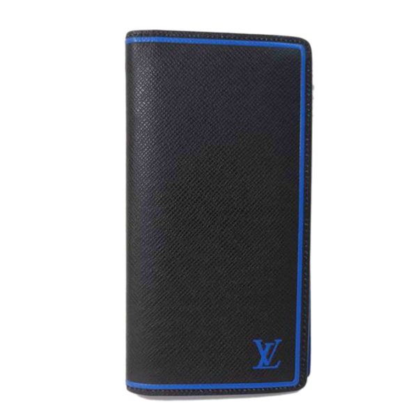 13092 1 Louis Vuitton Portefeuil Brazza Taiga Wallet Blue