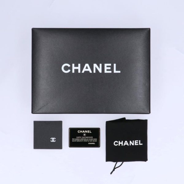 13274 7 Chanel Matelasse W Flap Chain Shoulder Bag Black