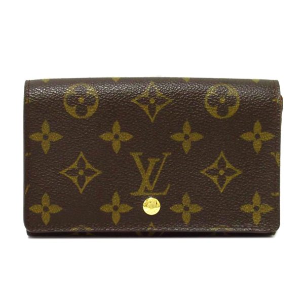 13352 1 Louis Vuitton Porte Monet Bier Tresor Monogram Wallet Brown