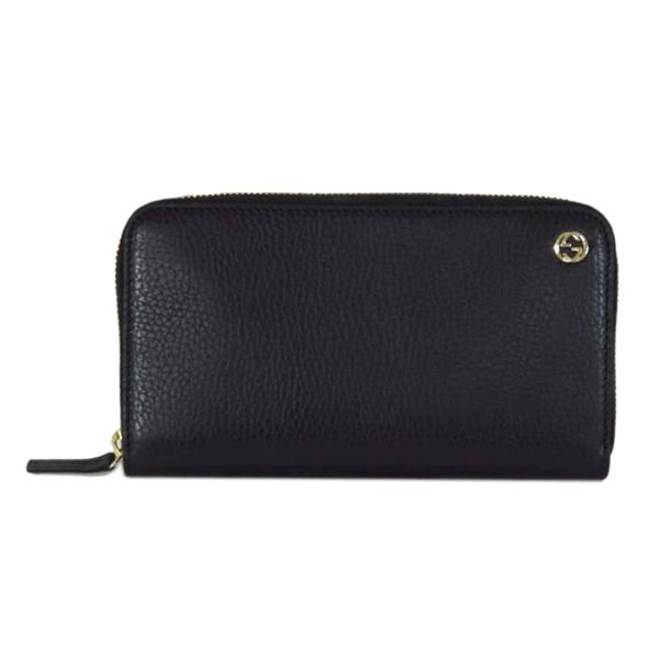 13373 1 GUCCI Interlocking G Round Zipper Long Wallet