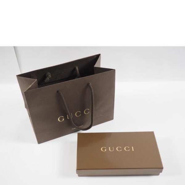 13589 7 Gucci GG Canvas Bi Fold Long Wallet Beige