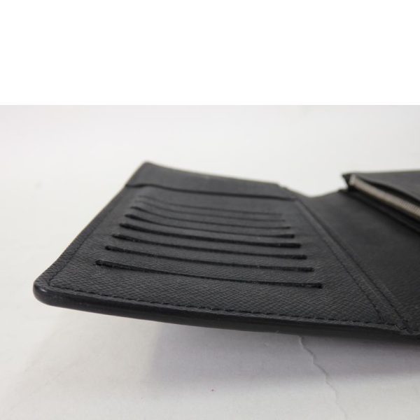 13634 7 Louis Vuitton Portefeuille Brazza Epi Wallet Noir