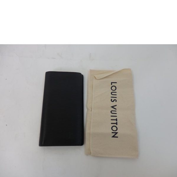 13634 8 Louis Vuitton Portefeuille Brazza Epi Wallet Noir