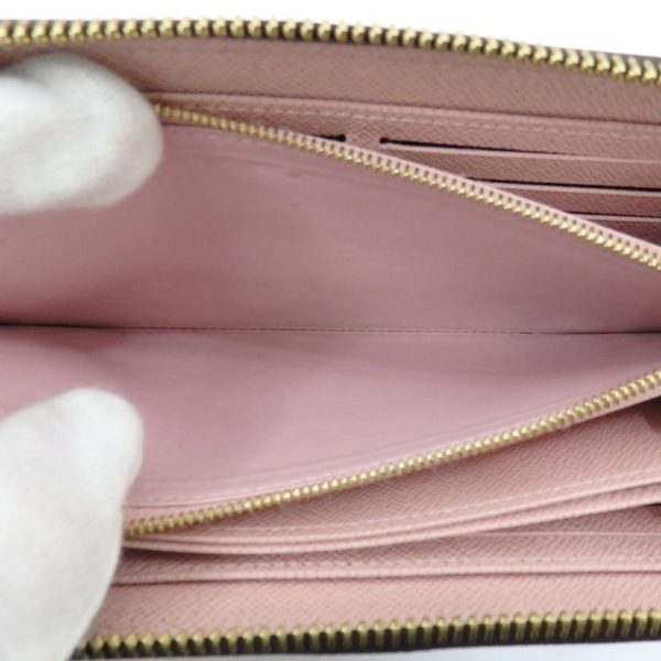 13635 5 Louis Vuitton Zippy Damiel Wallet Pink