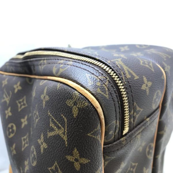 13738 9 Louis Vuitton Alize Monogram Duffel Bag Brown