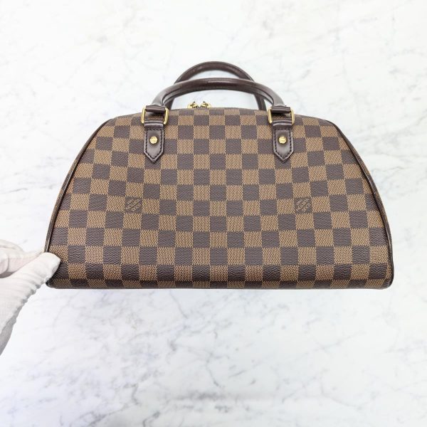 138 02 Louis Vuitton Rivera MM Damier Handbag Brown