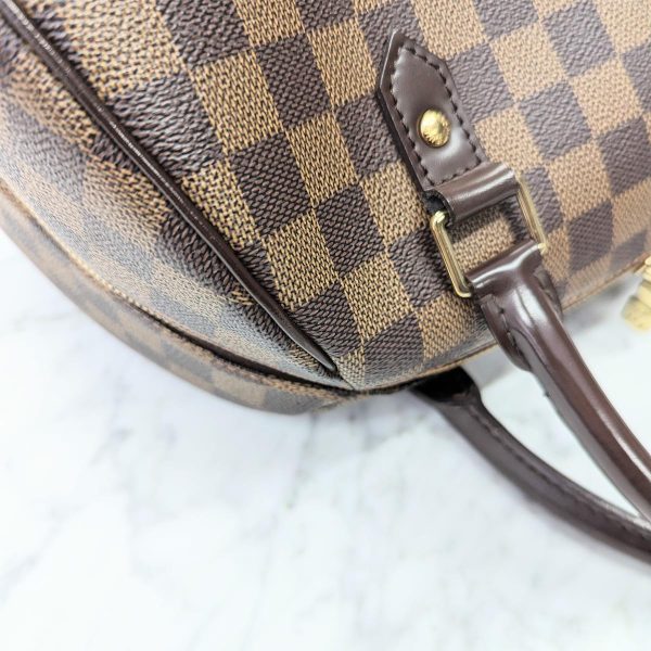 138 17 Louis Vuitton Rivera MM Damier Handbag Brown