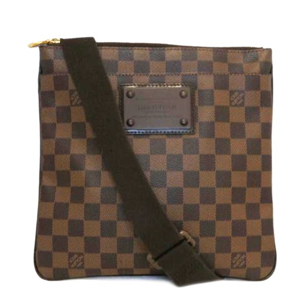 13914 1 Louis Vuitton Pochette Plat Brooklyn Bag Damier