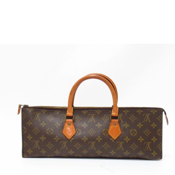 13963 1 Louis Vuitton Sac Triangle Monogram Handbag Brown