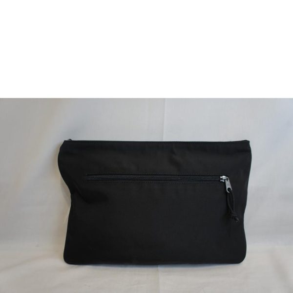 13990 2 Balenciaga Nylon Explorer Clutch Black