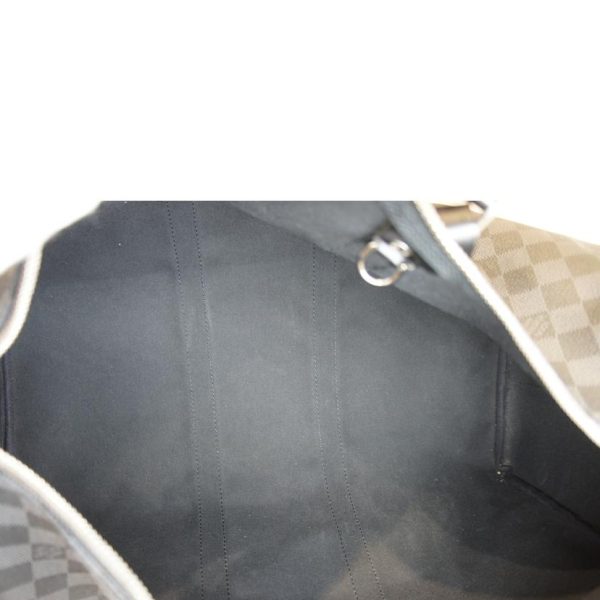 14037 5 Louis Vuitton Keepall Bandouliere 45 Damier Graphite Bag Gray