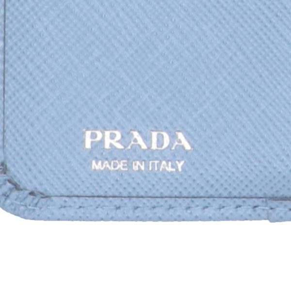 14118 5 Prada Trifold Wallet Bag Black