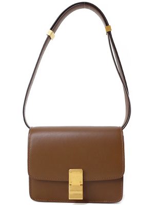 1421032910010 Prada Shoulder Bag Leather Brown