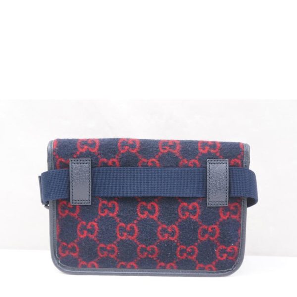 14261 2 Gucci GG Wool Waist Bag