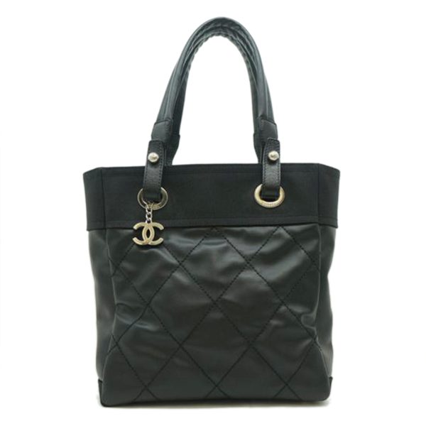 14271 1 Chanel Paris Biarritz Tote Bag Black