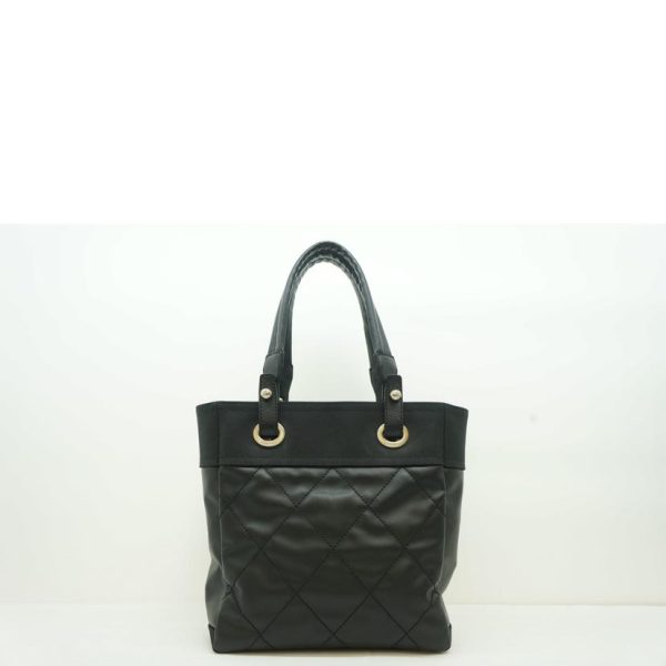 14271 2 Chanel Paris Biarritz Tote Bag Black