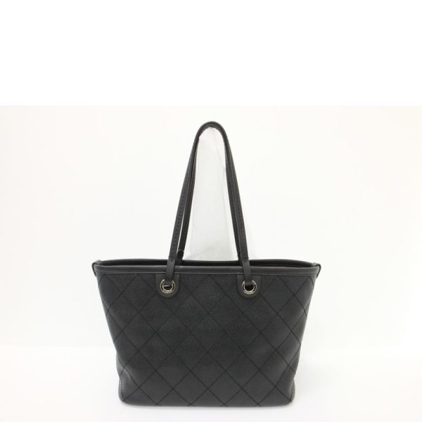 14298 2 Chanel On The Road Wild Stitch Tote Bag Black