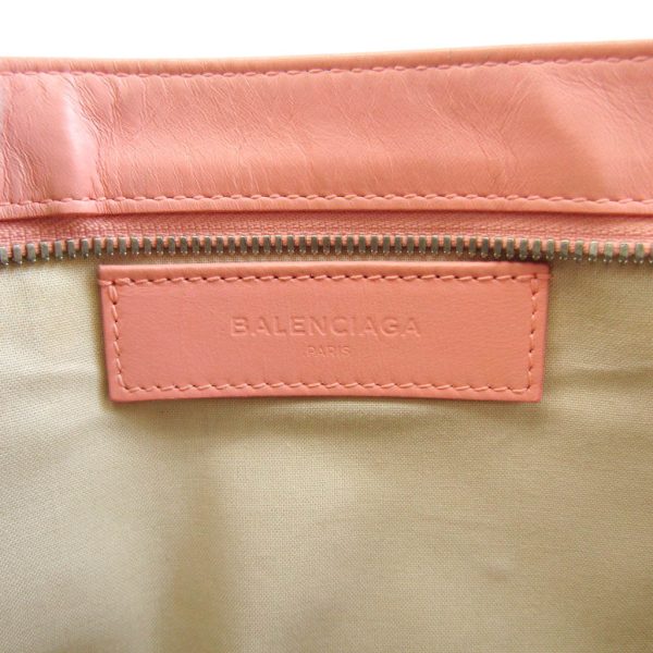 1443348 1234 10 Balenciaga Navy Canvas Leather Clutch Bag Light Pink Off White