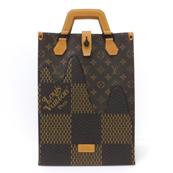 14458 1 Louis Vuitton Mini Tote Damier Giant NIGO Bag Brown