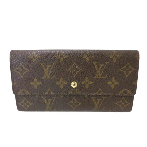 14482 1 Louis Vuitton Pochette Portomone Credit Monogram Wallet Brown