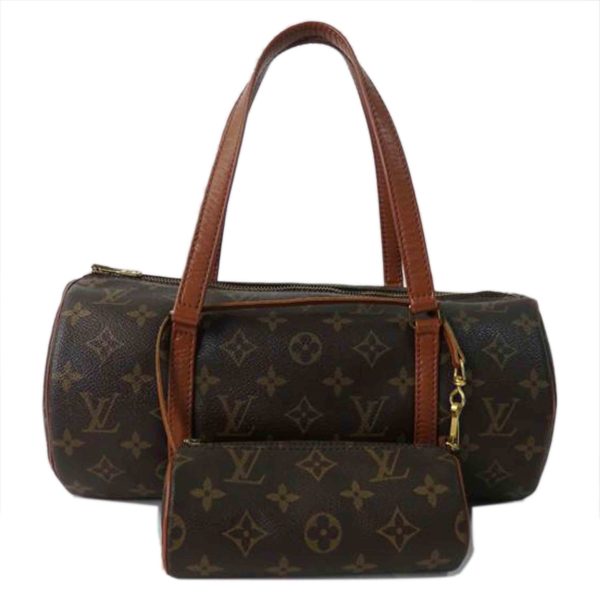 14488 1 Louis Vuitton Papillon Monogram with Pouch Shoulder Bag Brown