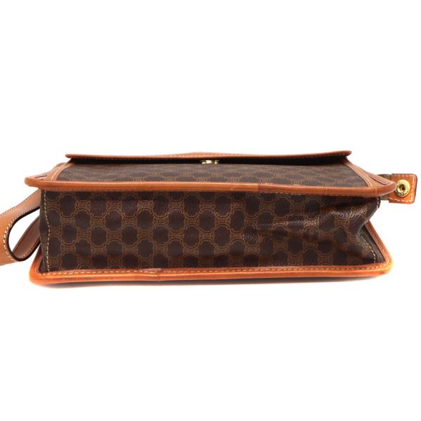 1449 5 Celine Macadam Line Clutch Bag Brown