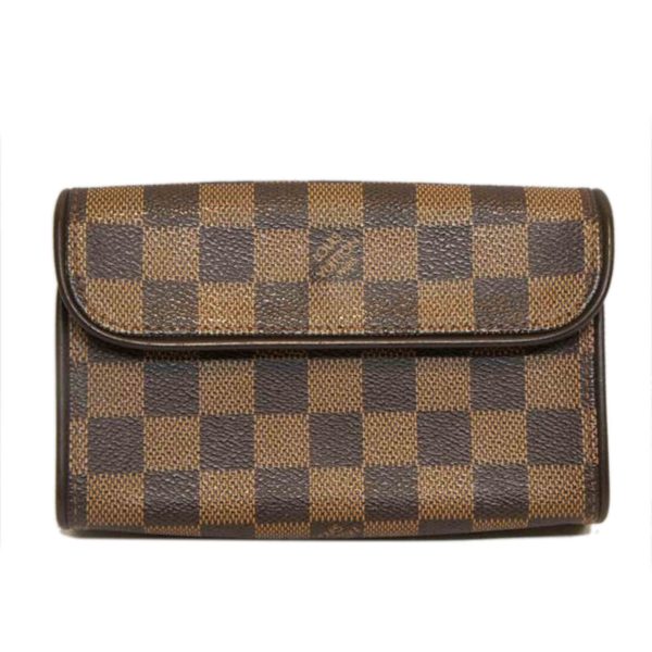 14537 1 Louis Vuitton Pochette Florentine Damier Handbag Brown