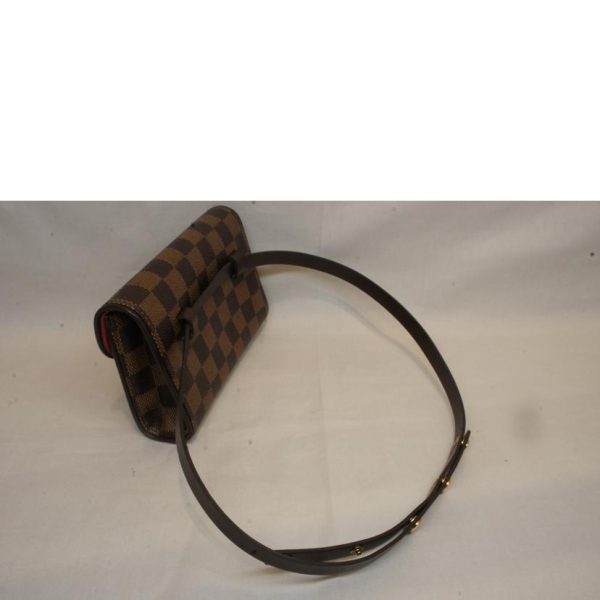 14537 4 Louis Vuitton Pochette Florentine Damier Handbag Brown