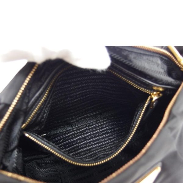 14551 6 Prada Nylon One Shoulder Bag Black