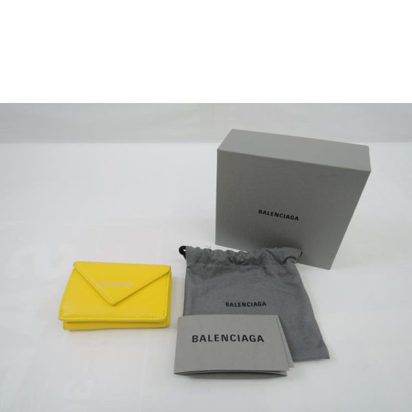 14596 10 Balenciaga Paper Mini Wallet Black