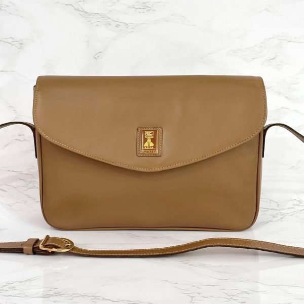 1471083 Burberry Shoulder Bag Nova Check Beige Brown