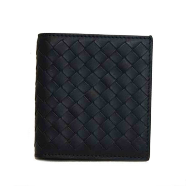 14785 1 Bottega Veneta Intrecciato Billfold Navy