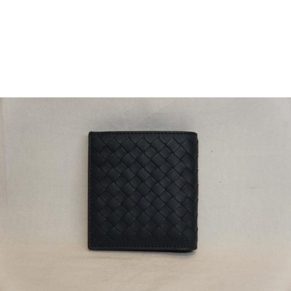 14785 2 Bottega Veneta Intrecciato Billfold Navy