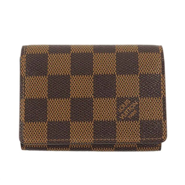 14852 1 Louis Vuitton Anvelop Carte de Visite Damier Ebene Card Case