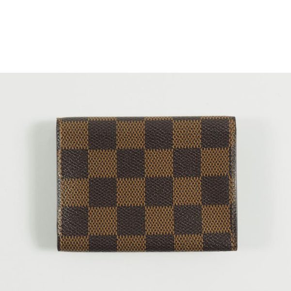 14852 2 Louis Vuitton Anvelop Carte de Visite Damier Ebene Card Case