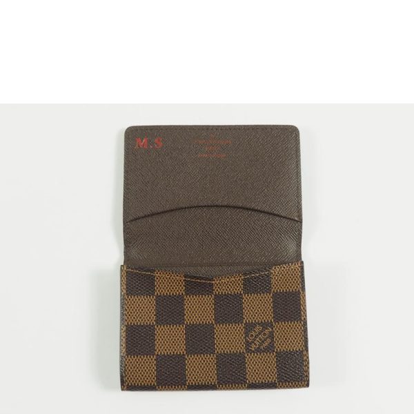 14852 4 Louis Vuitton Anvelop Carte de Visite Damier Ebene Card Case