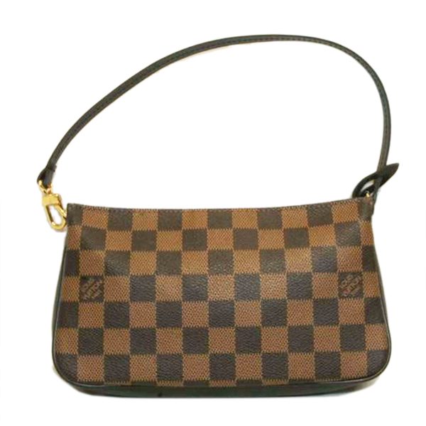 14891 1 Louis Vuitton Pochette Accessoire Damier Ebene Pouch Brown