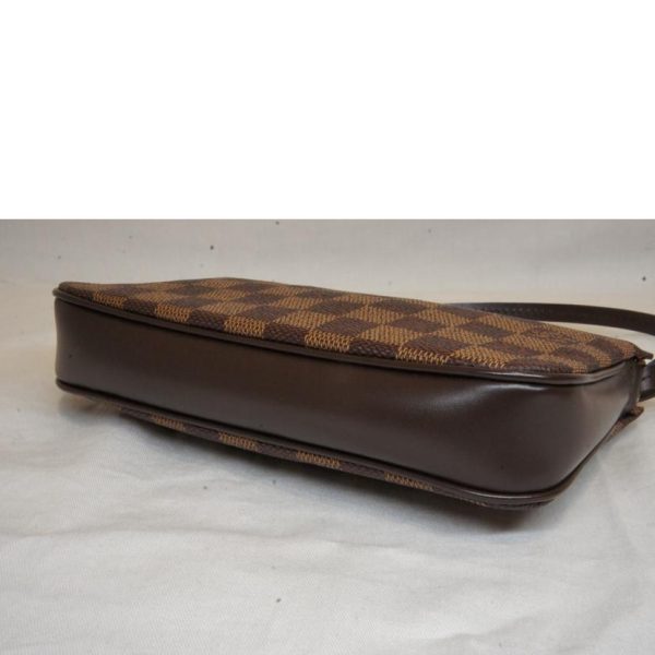 14891 3 Louis Vuitton Pochette Accessoire Damier Ebene Pouch Brown