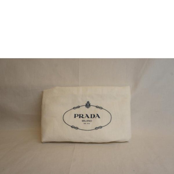 14952 6 Prada Chain Nylon Tote Black