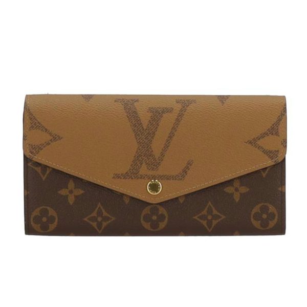 15030 1 Louis Vuitton Portefeuil Sala Monogram Reverse Wallet Brown