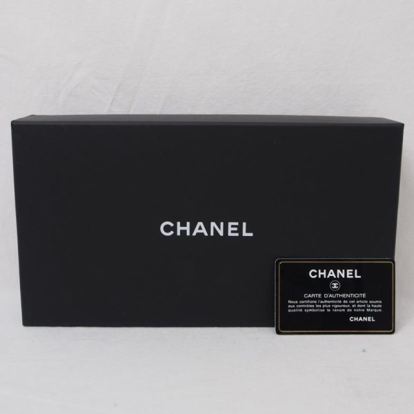 15153 6 Chanel Cocomark Bi Fold Wallet Bag Black