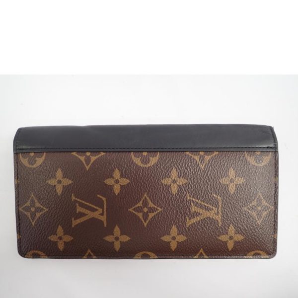 15218 2 Louis Vuitton Portefeuille Brazza Monogram Macassar Wallet Brown