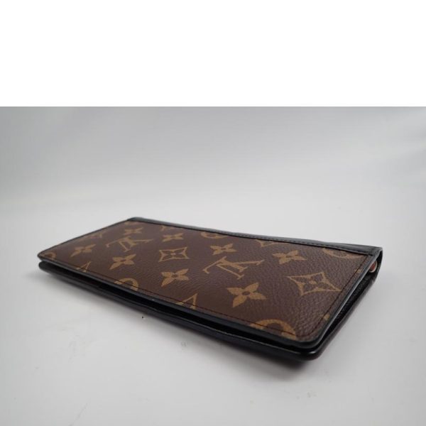 15218 3 Louis Vuitton Portefeuille Brazza Monogram Macassar Wallet Brown