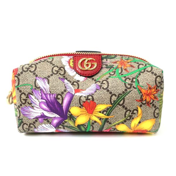 15351 1 Gucci GG Flora Cosmetic Pouch Multi Colour